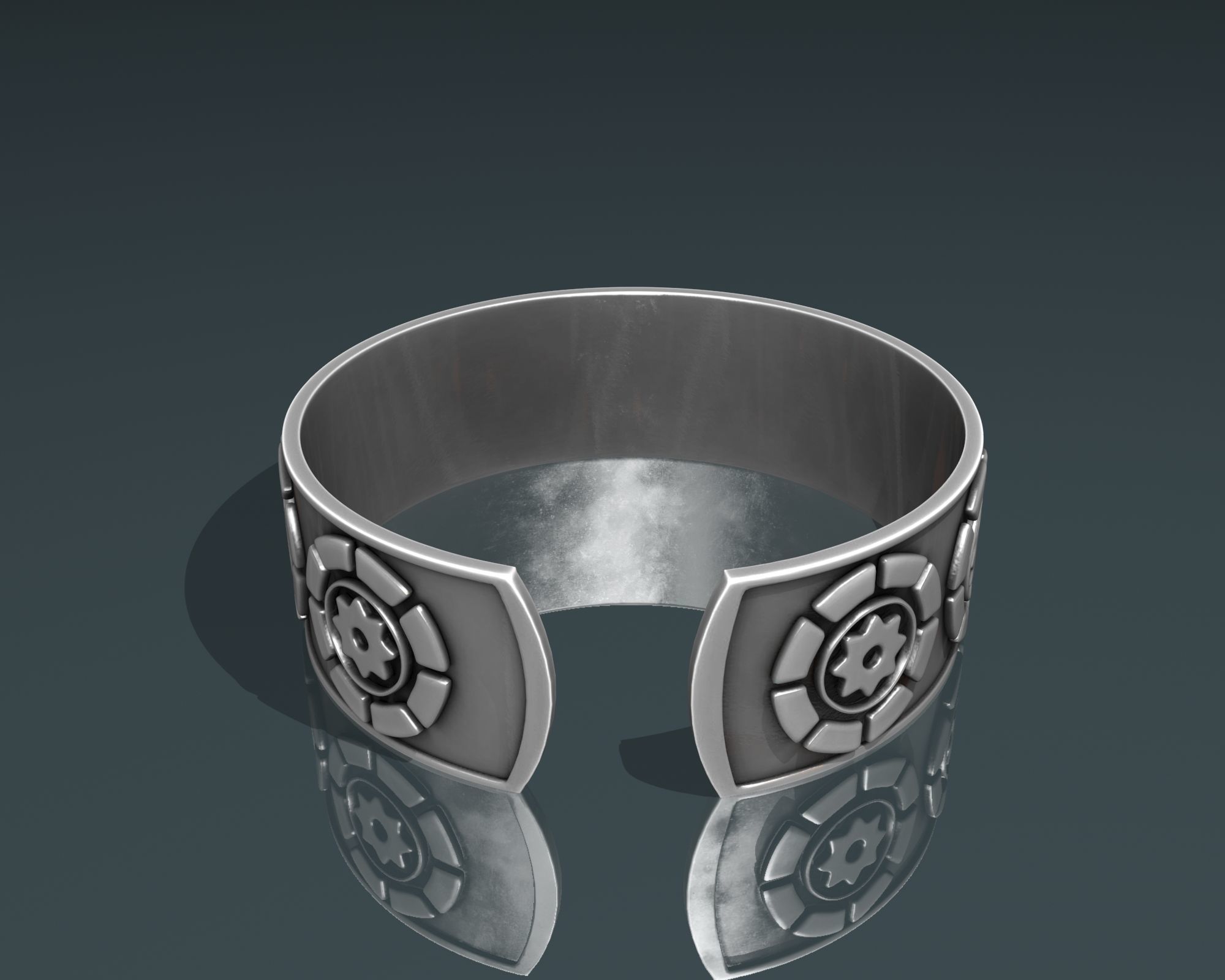  Ancient   Bracelet STL jewelry  3D print model_3