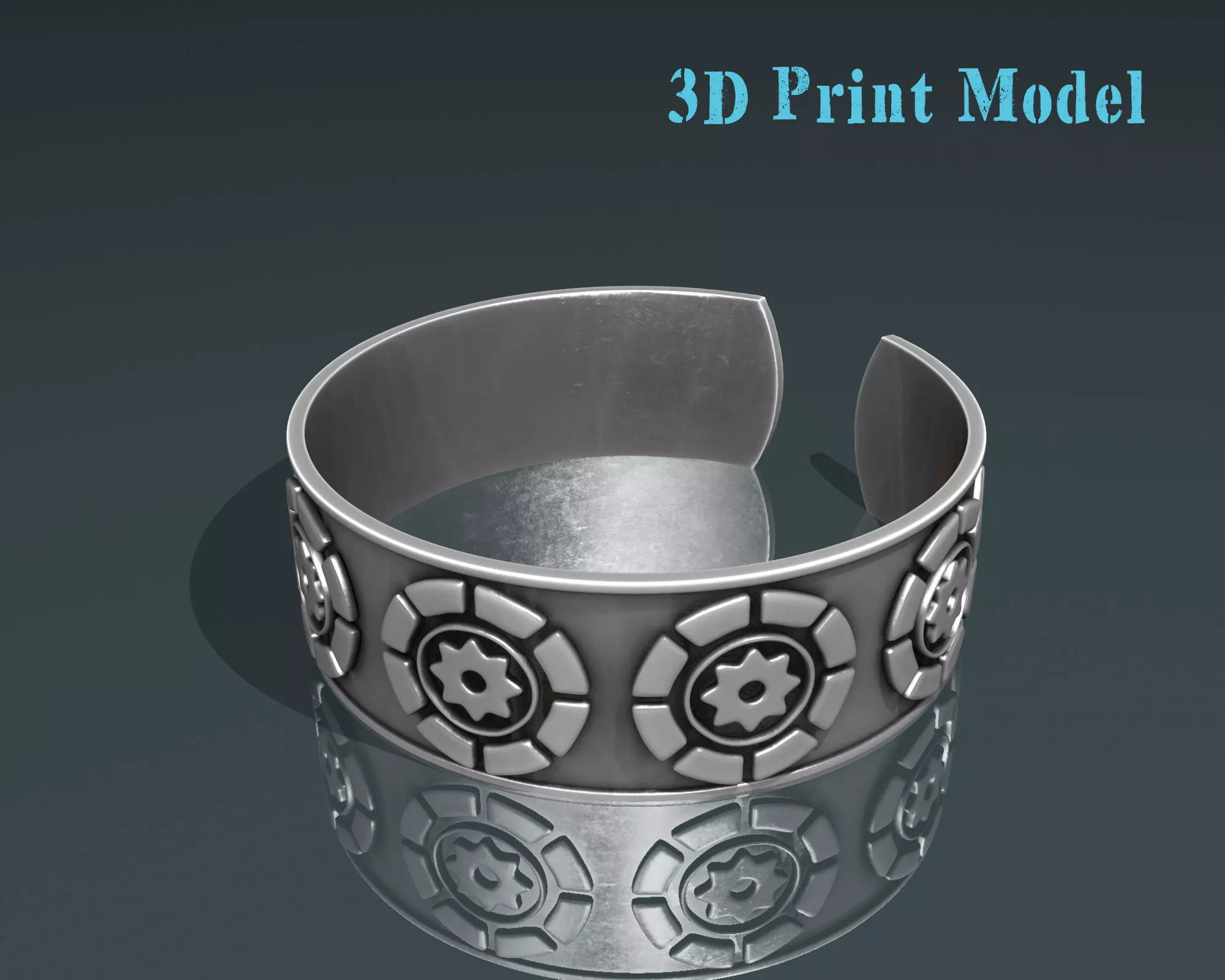  Ancient   Bracelet STL jewelry  3D print model_0