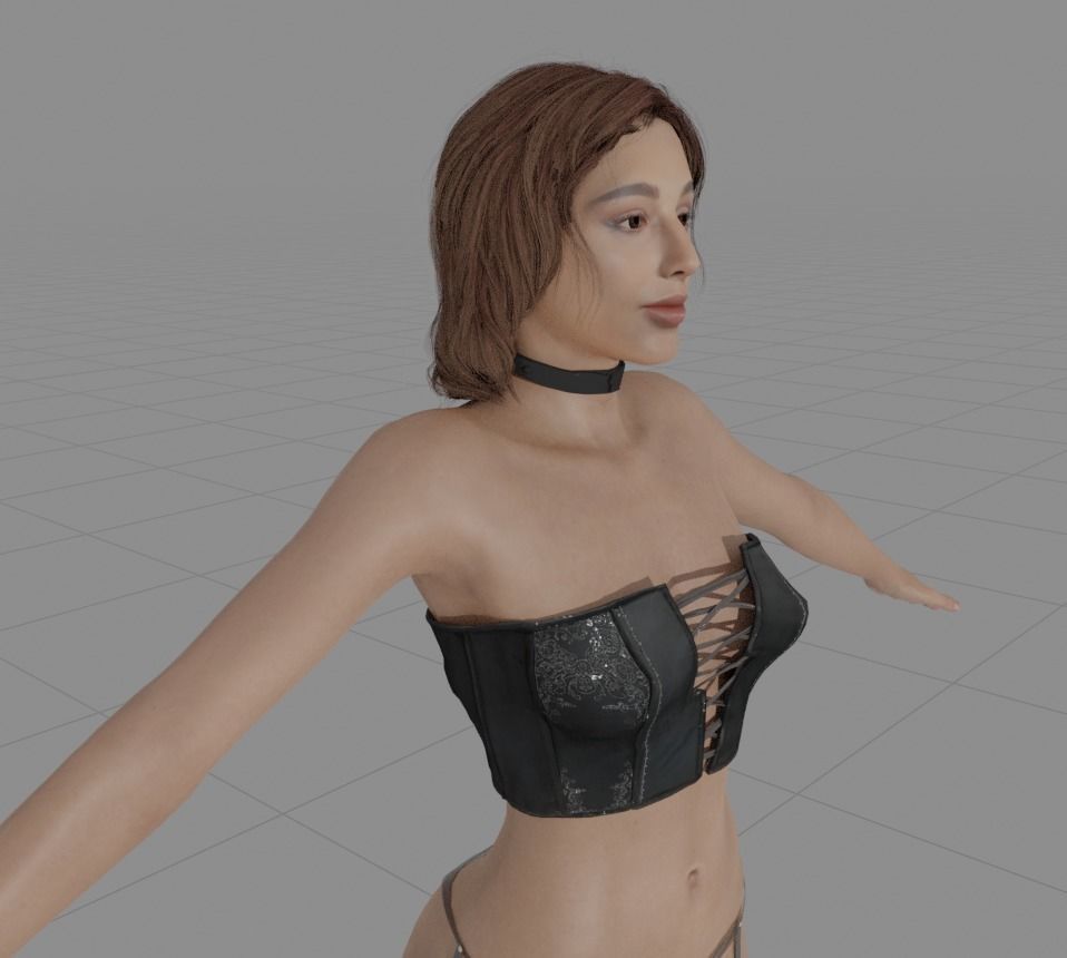 Abella Danger 3d model Low-poly 3D model_4
