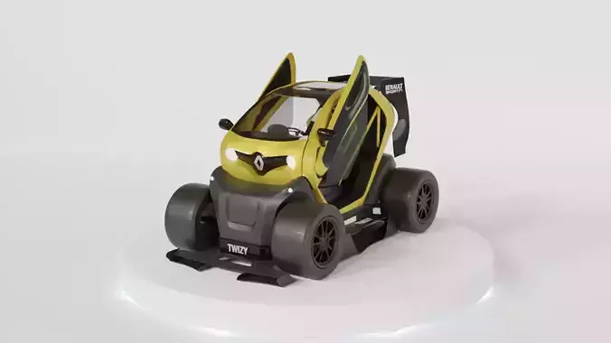 Renault Twizy F1 Low-poly 3D model