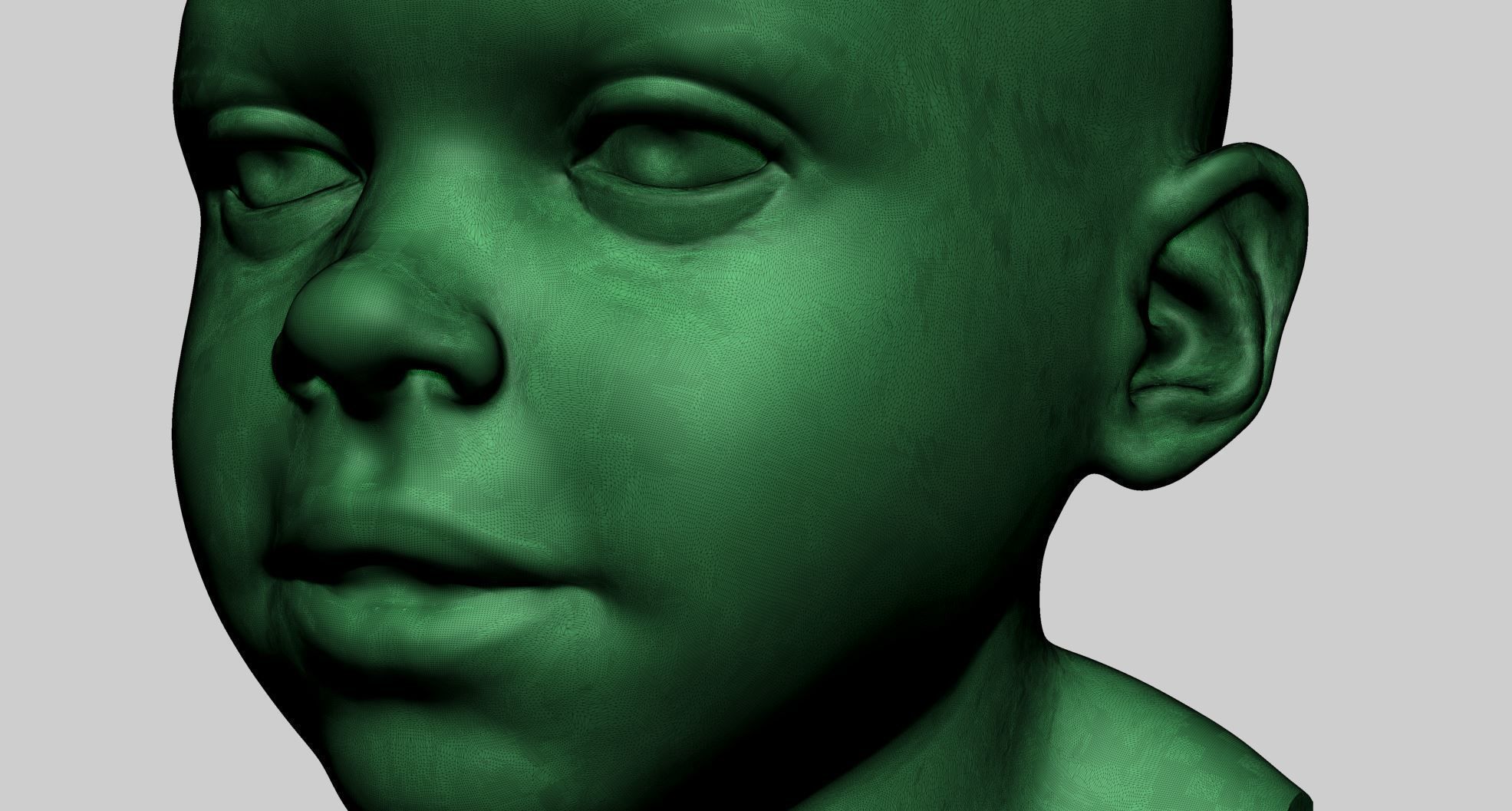 Baby Head Printable 3D print model_11