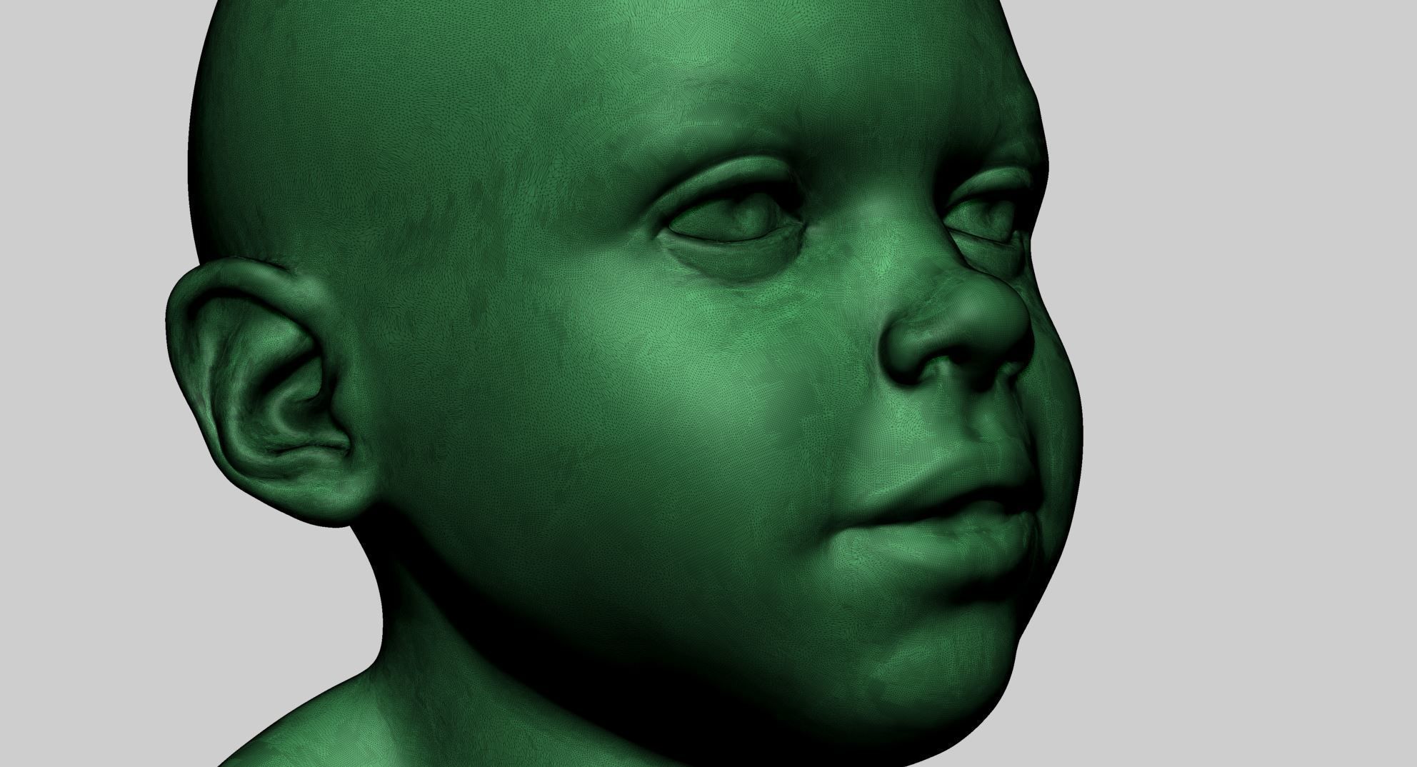 Baby Head Printable 3D print model_10