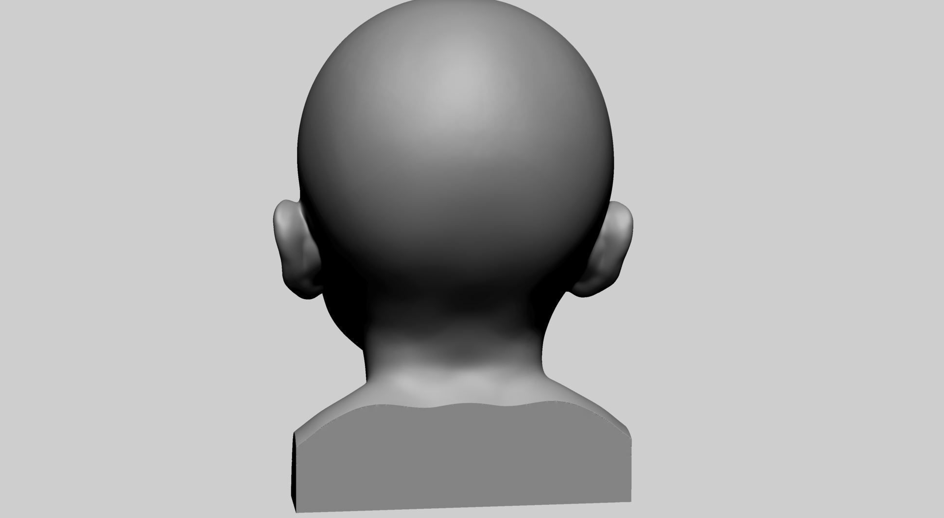 Baby Head Printable 3D print model_4