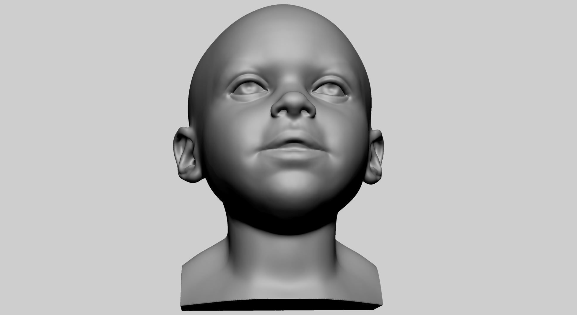 Baby Head Printable 3D print model_8