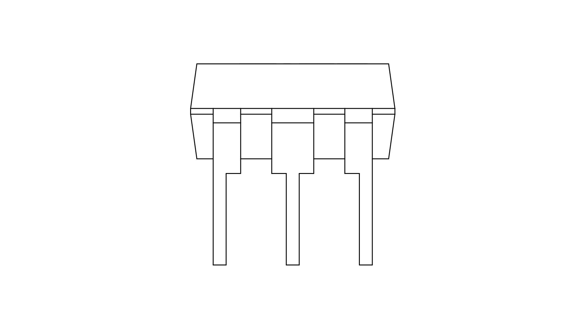 DIP6 IC case 3D model_3