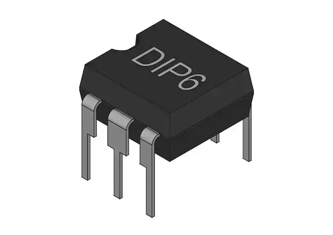 DIP6 IC case 3D model