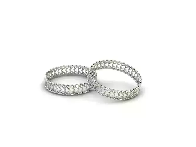 Heart chained ring for valentine