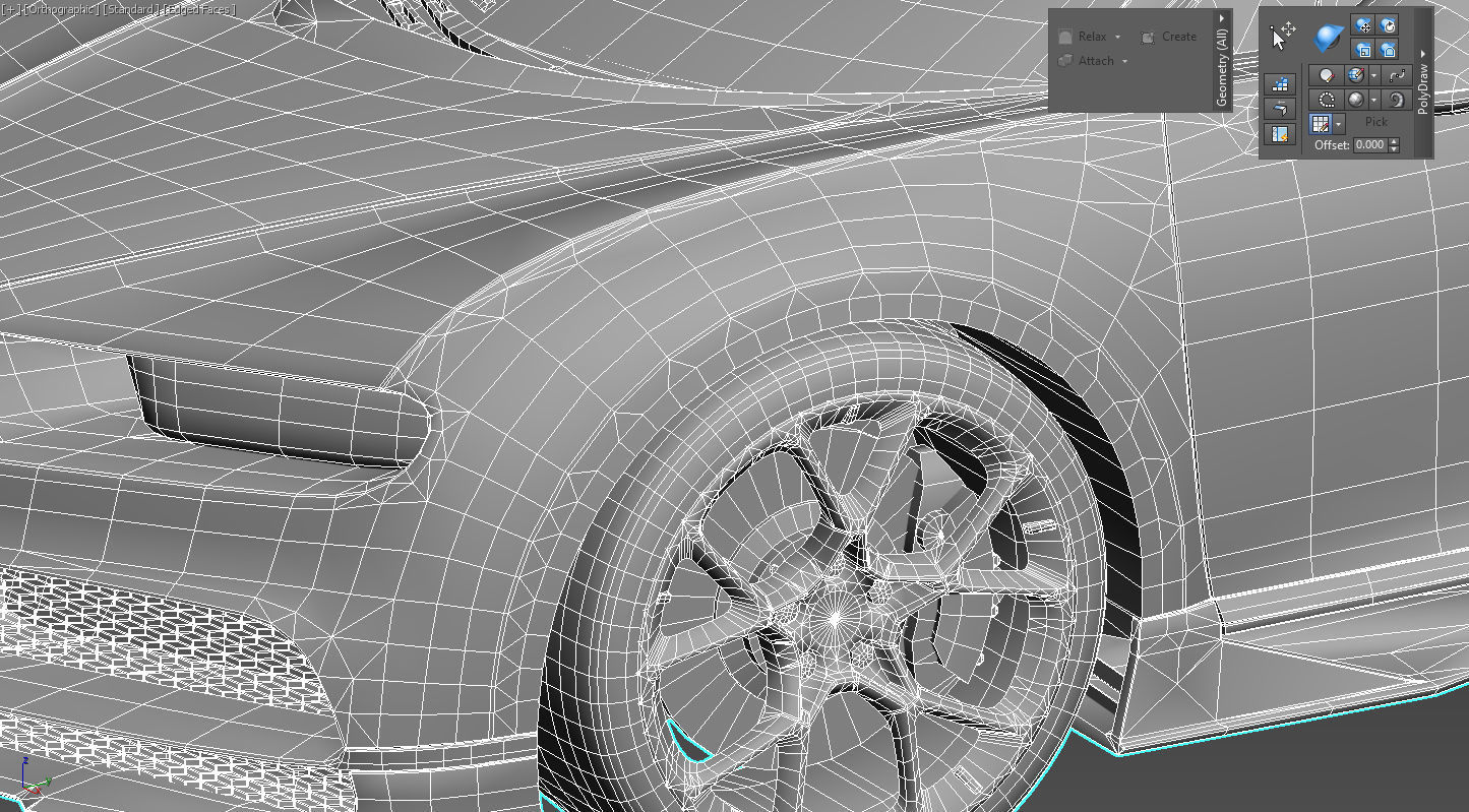 Bugatti Chiron Low-poly 3D model_11