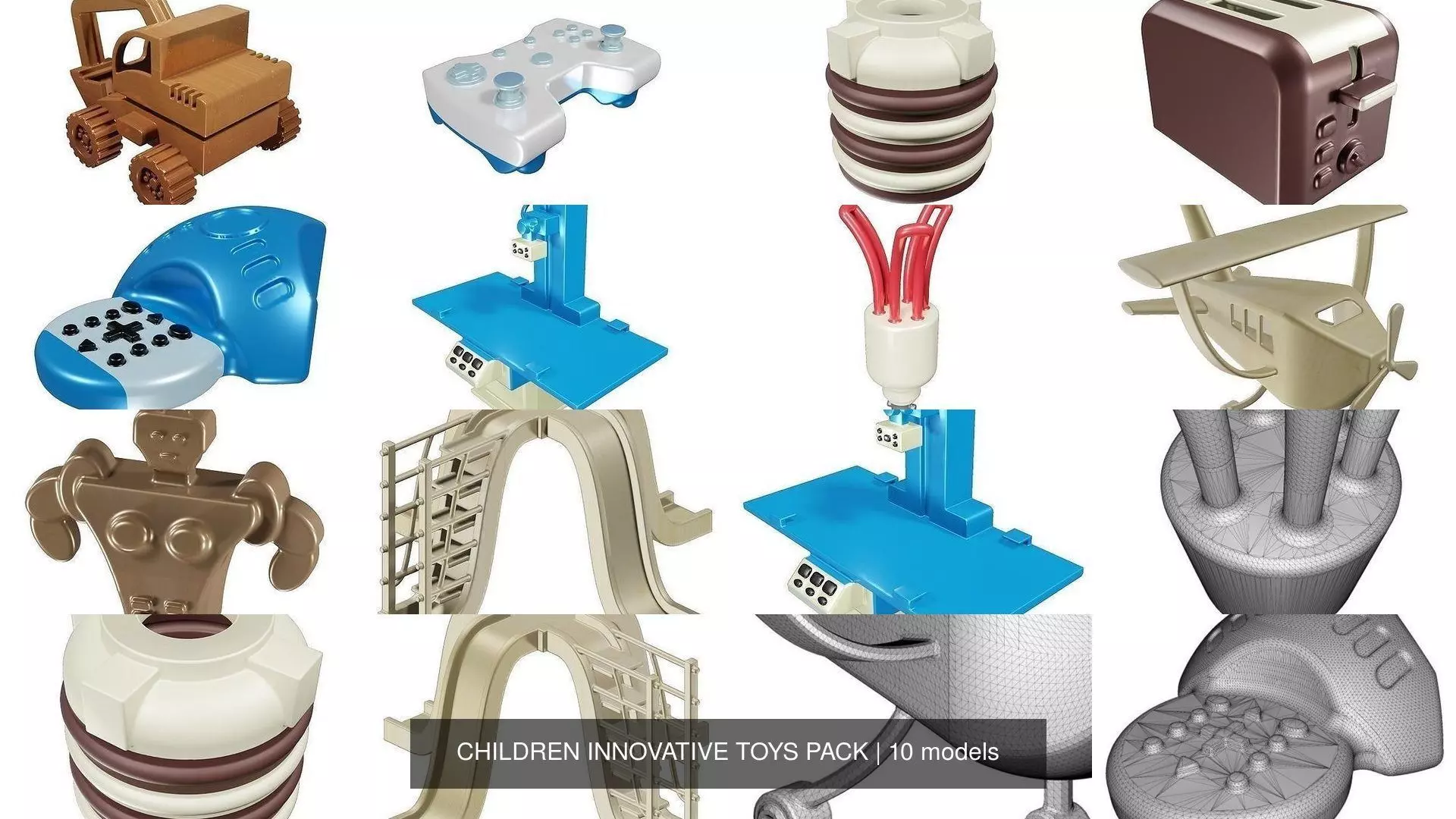 CHILDREN INNOVATIVE TOYS PACK 3D Model Collection_0