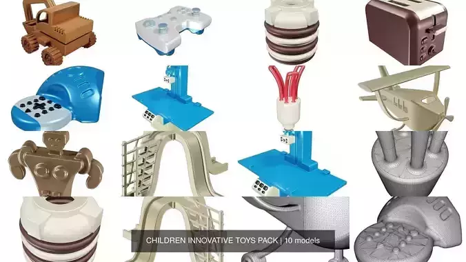 CHILDREN INNOVATIVE TOYS PACK 3D Model Collection