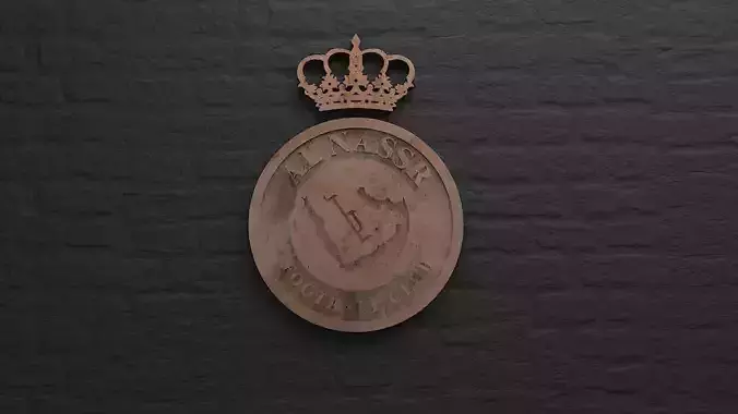 Al Nasser Football Club Logo 3D print model Al Nasser Football Club Logo 3D print model
