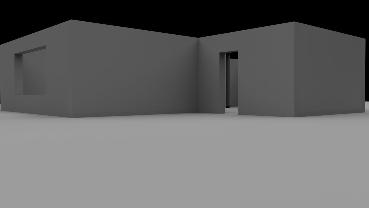 House model for future modeling yourself Low-poly 3D model_2