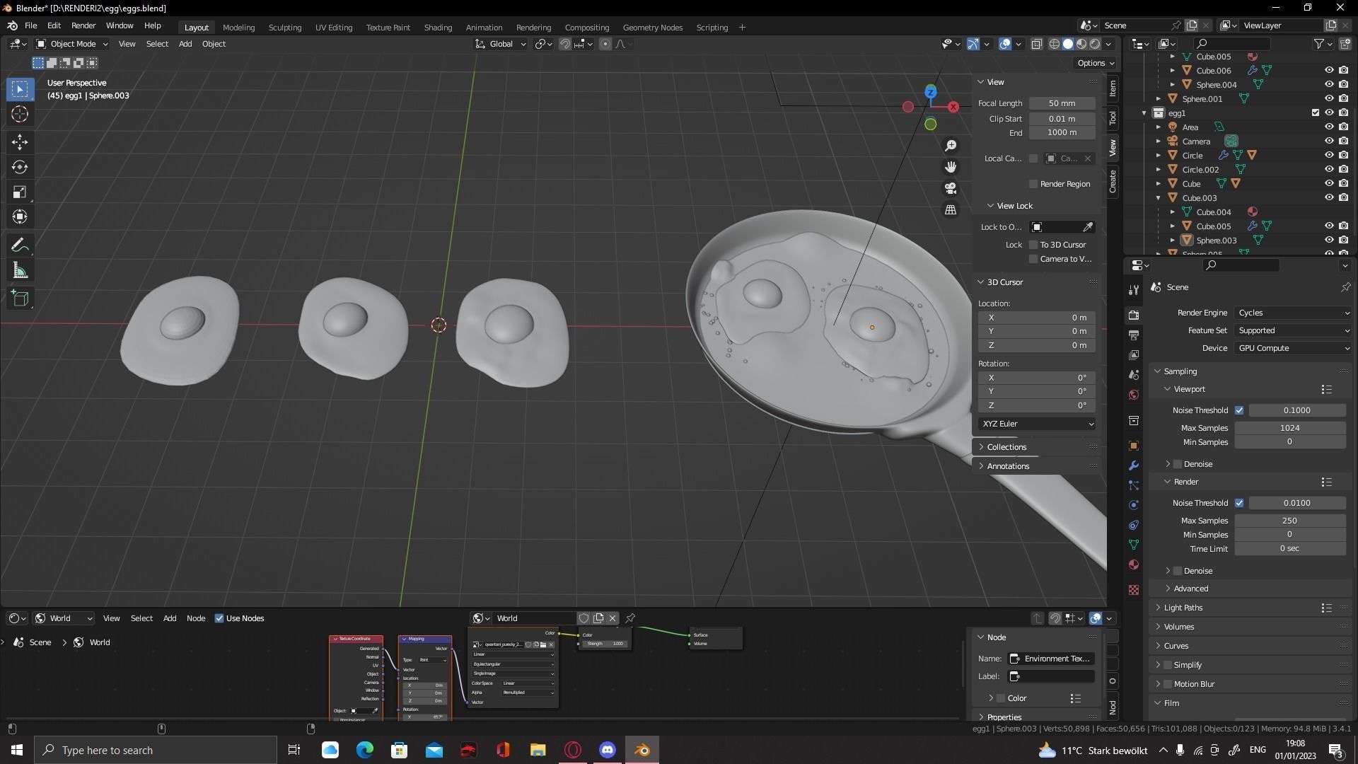 Eggs assets 3D model_4