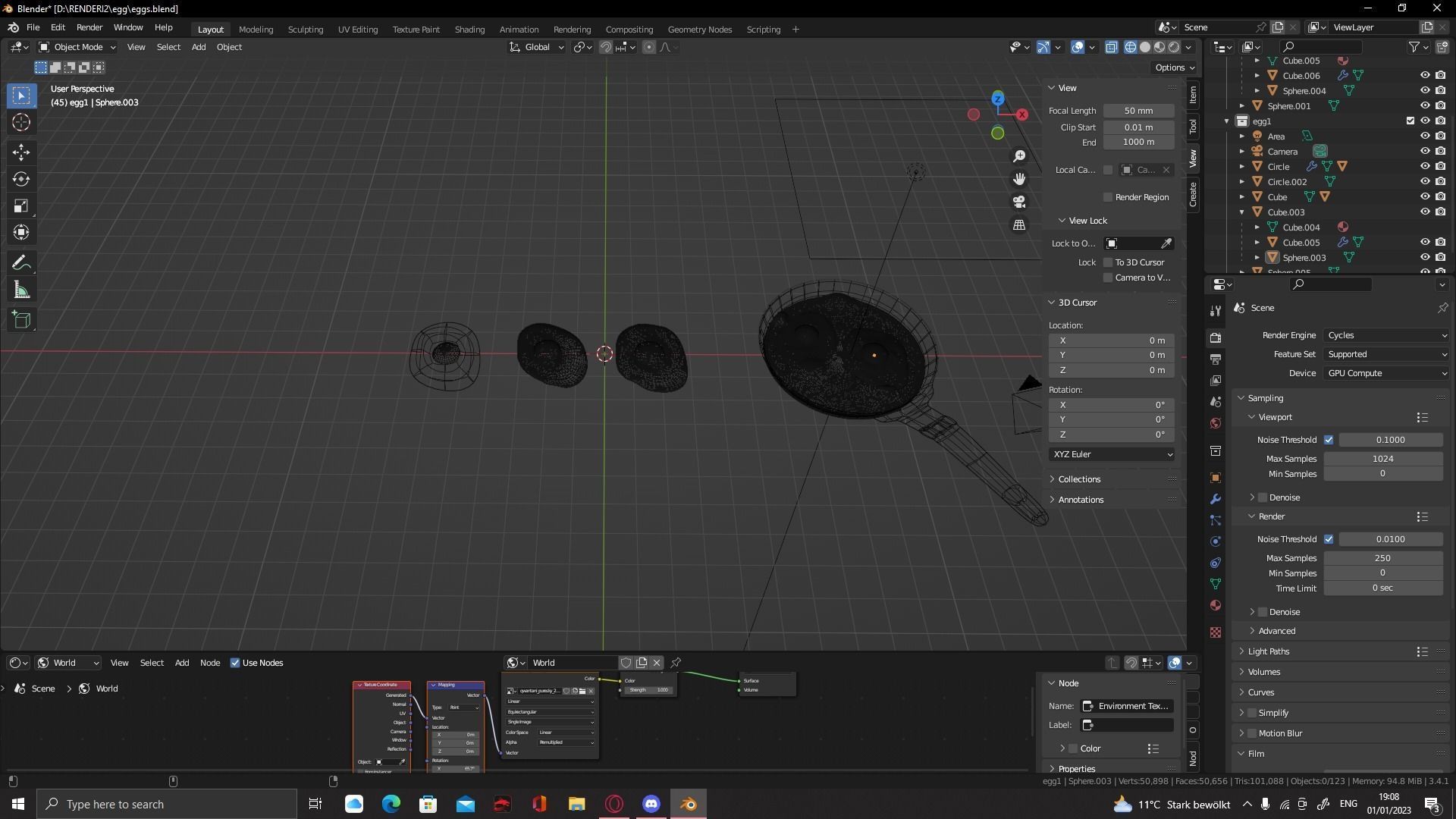 Eggs assets 3D model_3