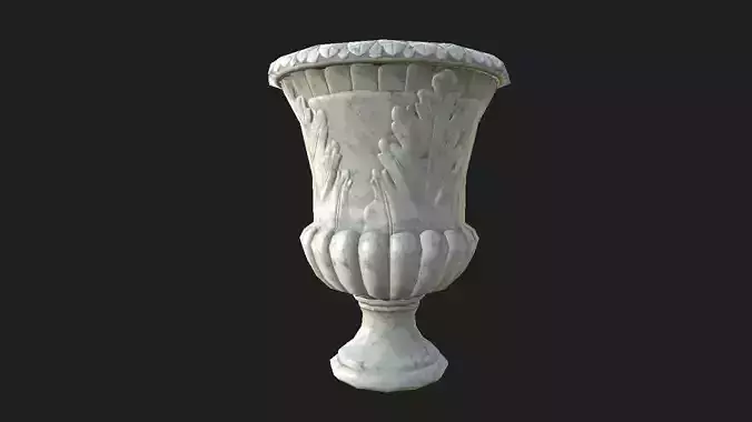 Low poly vase urn
