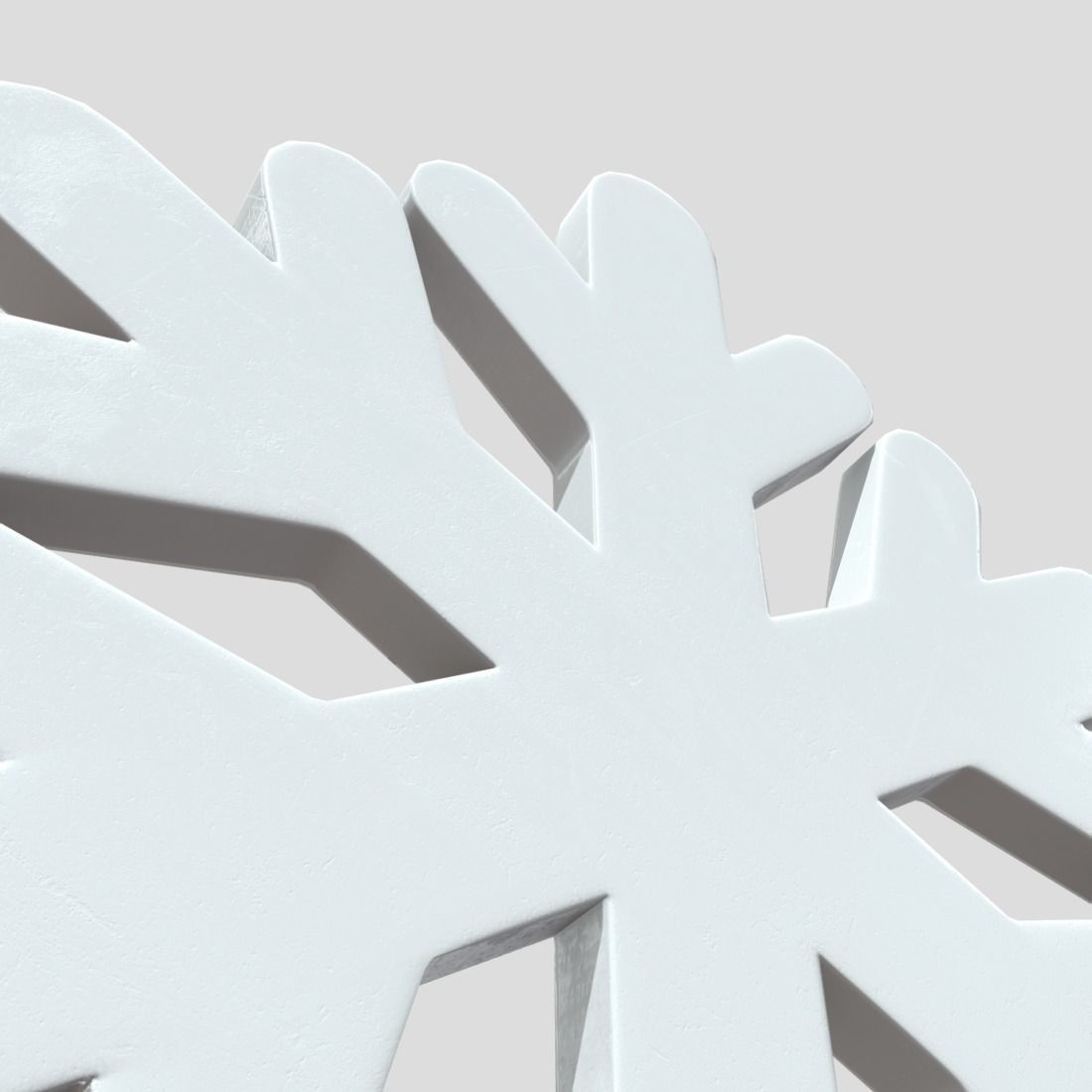 cc0 - Snowflake Free low-poly 3D model_13