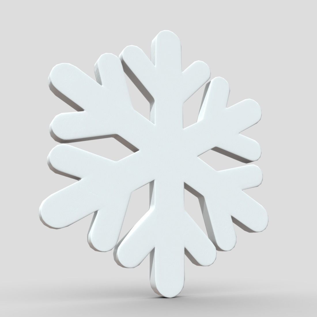 cc0 - Snowflake Free low-poly 3D model_11