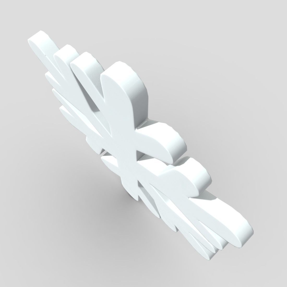 cc0 - Snowflake Free low-poly 3D model_7