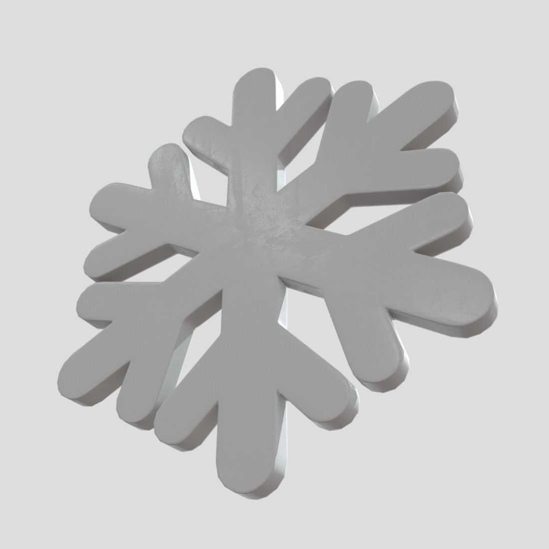 cc0 - Snowflake Free low-poly 3D model_9