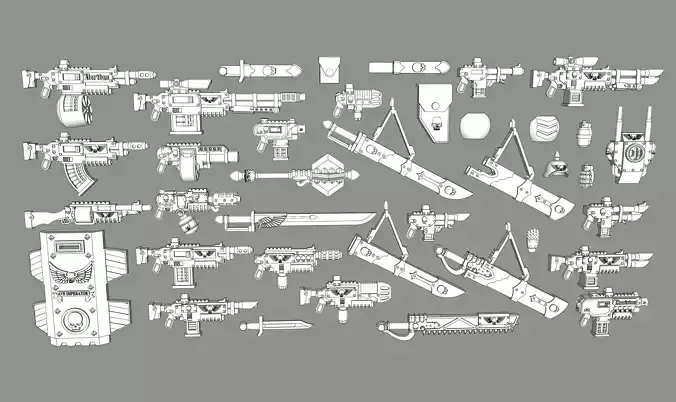Far Future Imperialist weapons kit V2