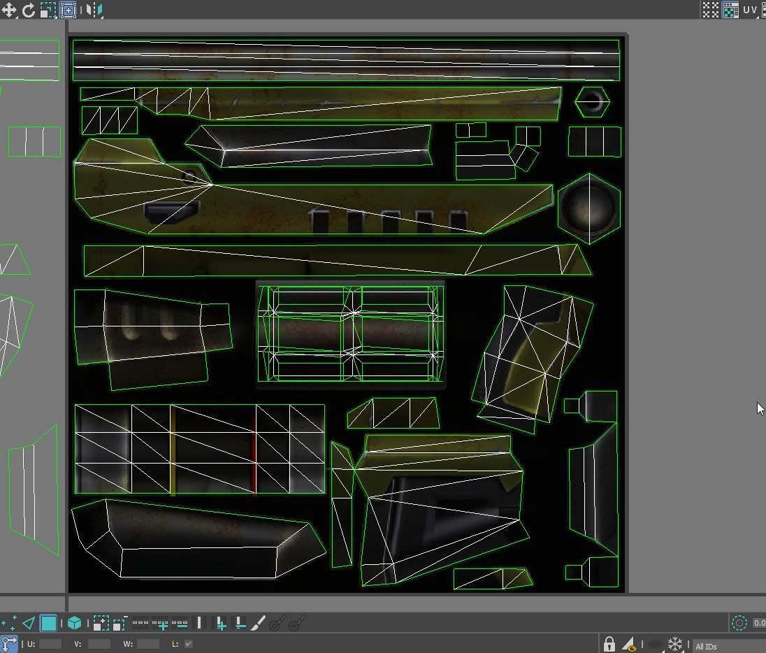 LowPoly Cartoon Sci-Fi Sniper Rifle Future Low-poly 3D model_8
