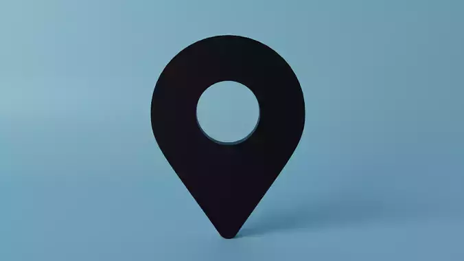 Black Map Pointer