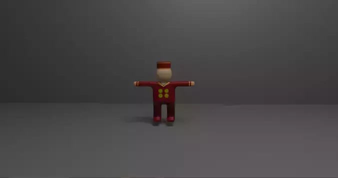 Valet Model wooden figure