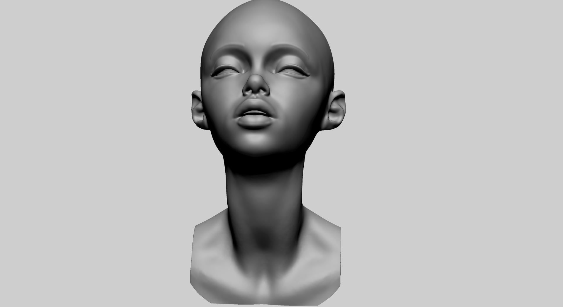 Stylized Head Printable 3D print model_7