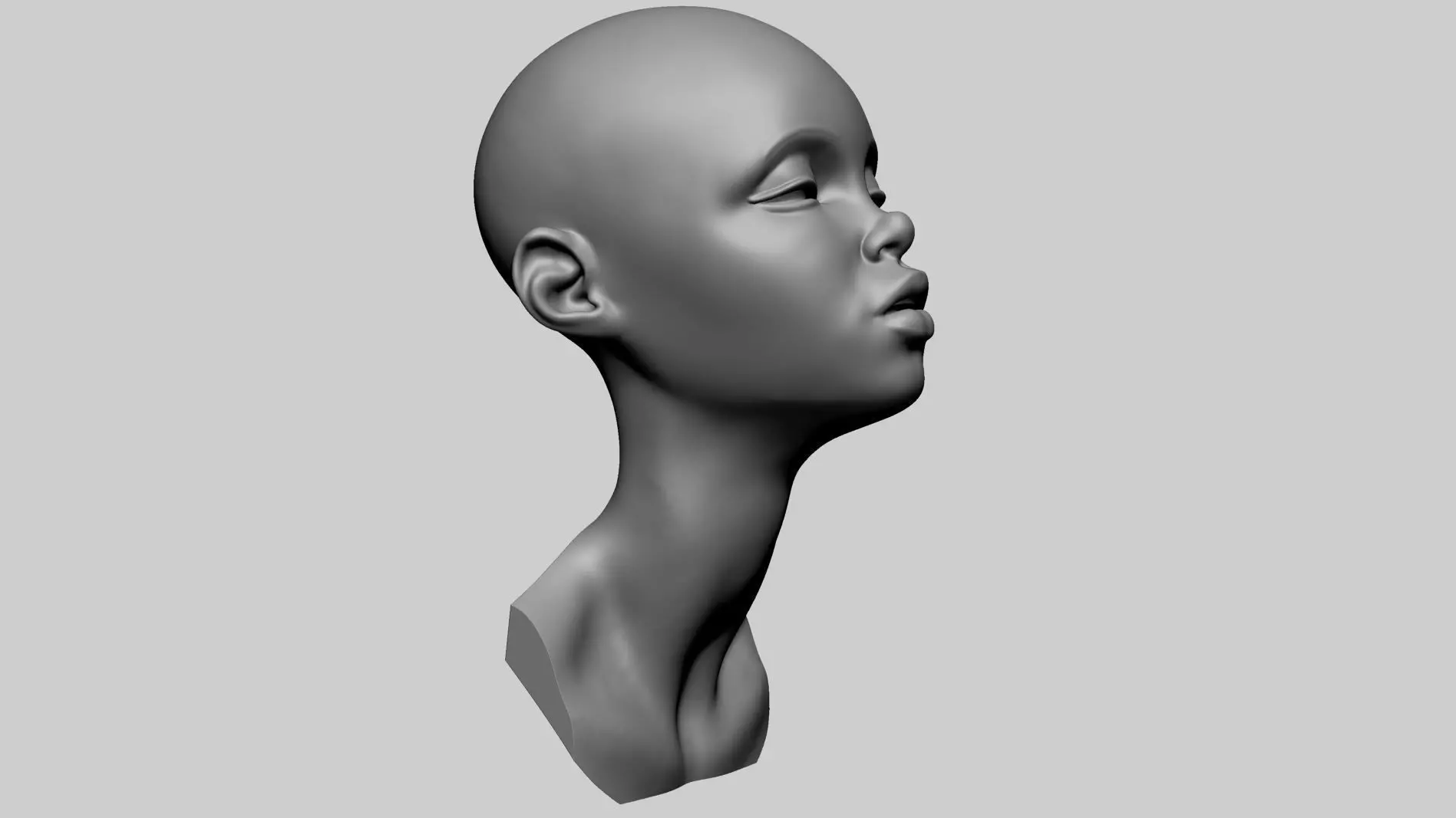 Stylized Head Printable 3D print model_0