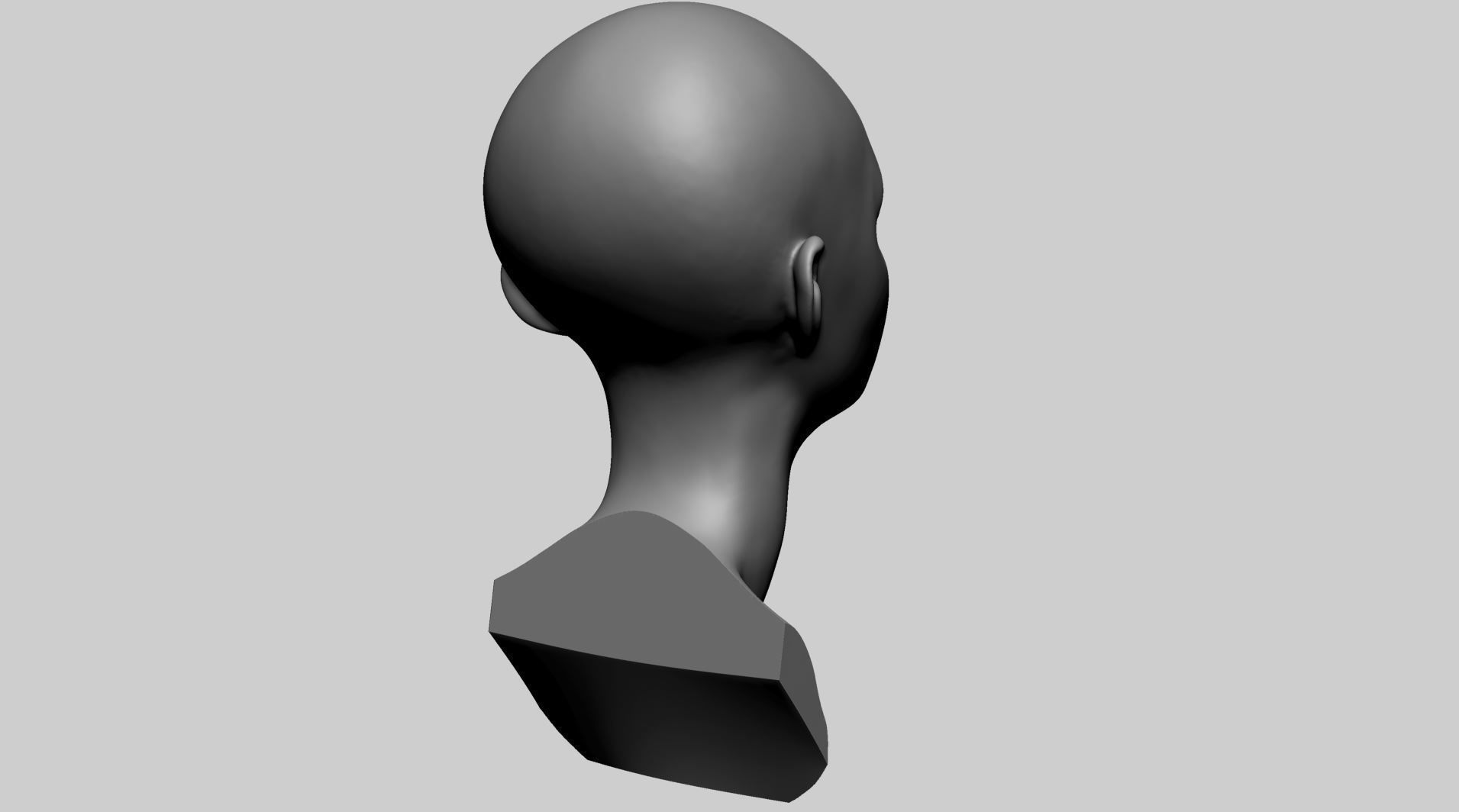 Stylized Head Printable 3D print model_2