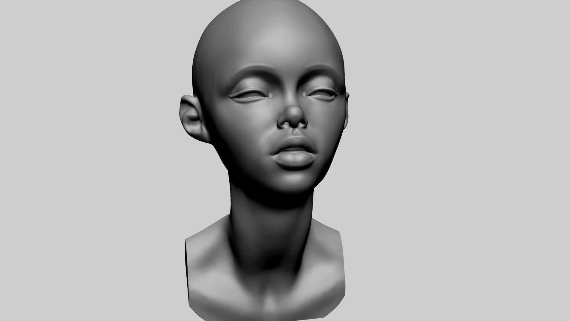 Stylized Head Printable 3D print model_8