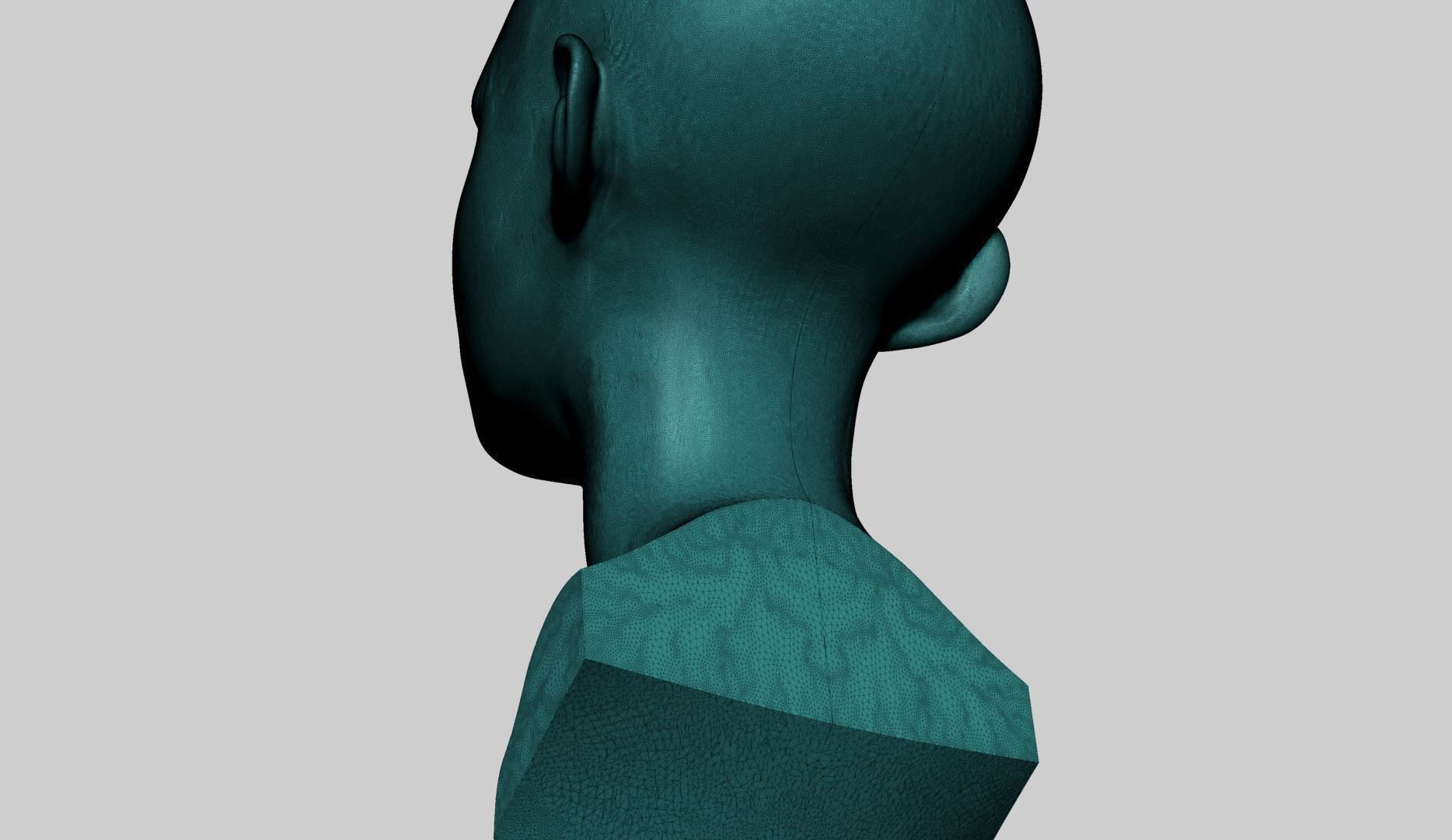Stylized Head Printable 3D print model_13