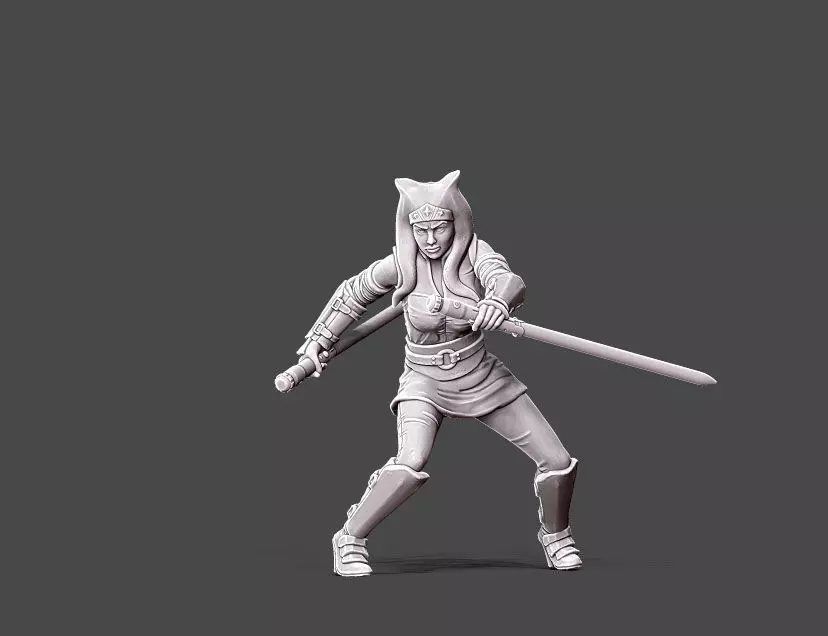 Ahsoka II- Fan art - 35mm scale 3D print model_0