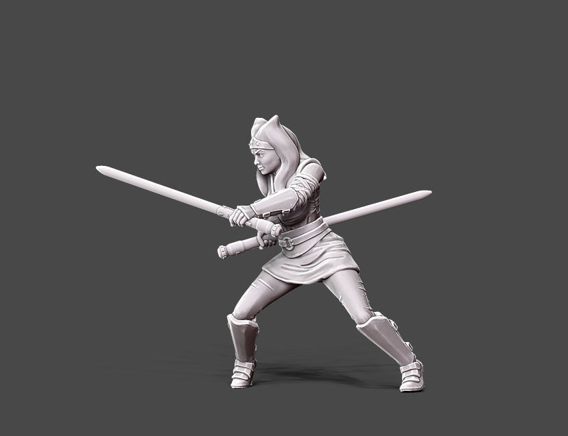 Ahsoka II- Fan art - 35mm scale 3D print model_1
