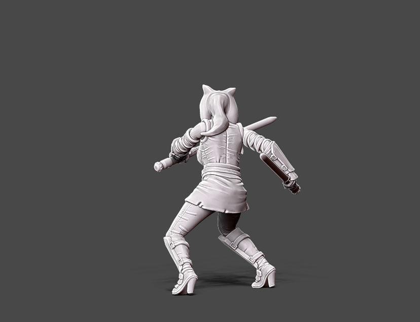 Ahsoka II- Fan art - 35mm scale 3D print model_2