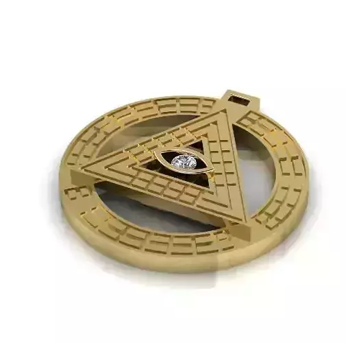 Pendant Triangle with an eye Model 2735