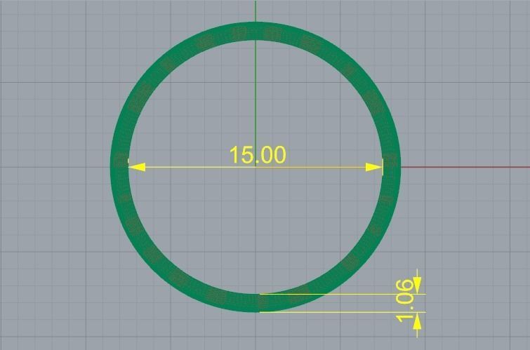 Ring with patterns Model 2709 3D print model_5