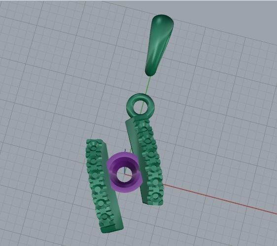 Pendant Model 2704 3D print model_5