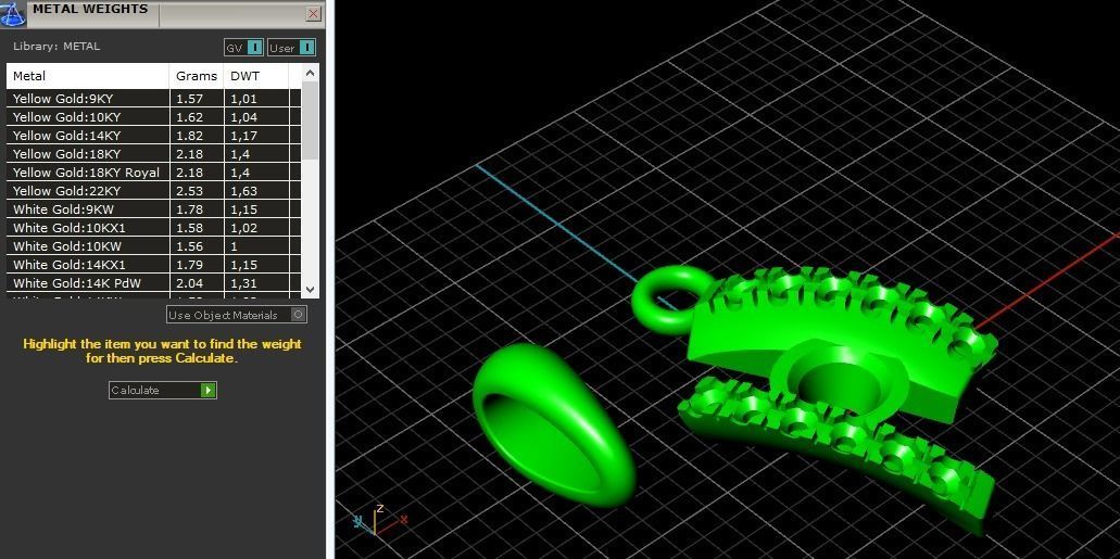 Pendant Model 2704 3D print model_8