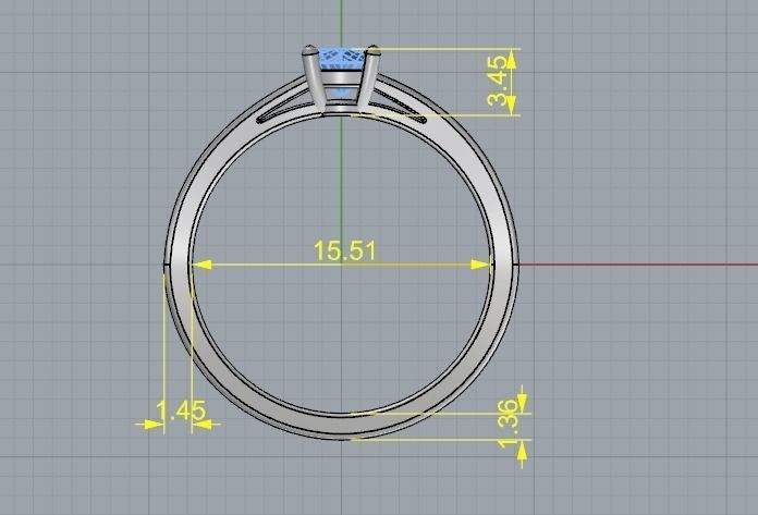 Soliter ring Model 2690 3D print model_6