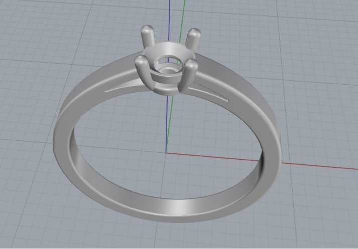 Soliter ring Model 2690 3D print model_2