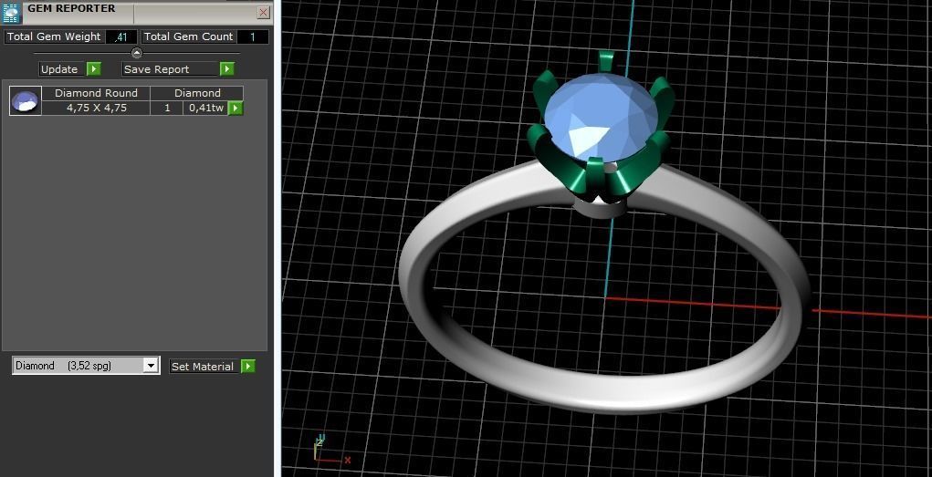 Soliter ring Model 2689 3D print model_9