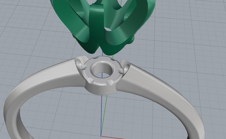 Soliter ring Model 2689 3D print model_5