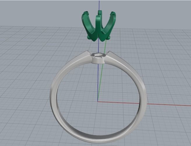 Soliter ring Model 2689 3D print model_2