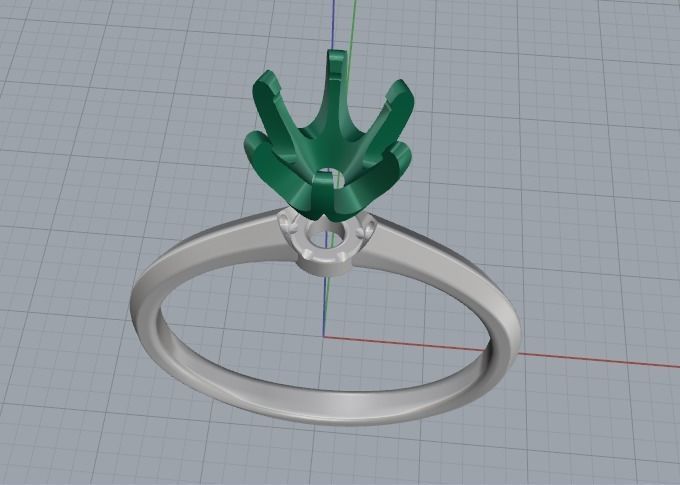 Soliter ring Model 2689 3D print model_4
