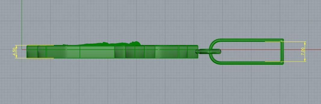 Pendant Cross Model 2687 3D print model_7