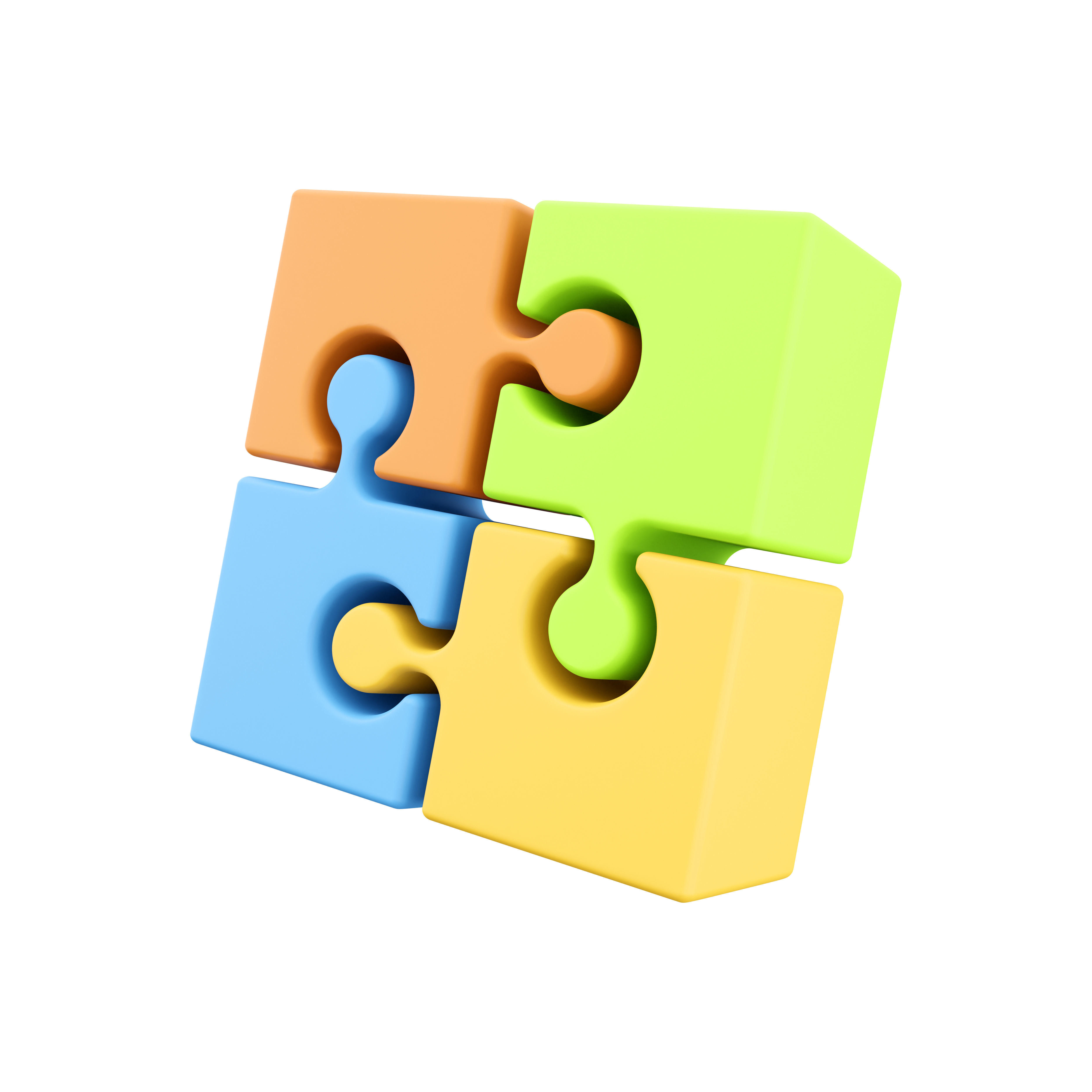 3d Jigsaw cartoon 3D model_3