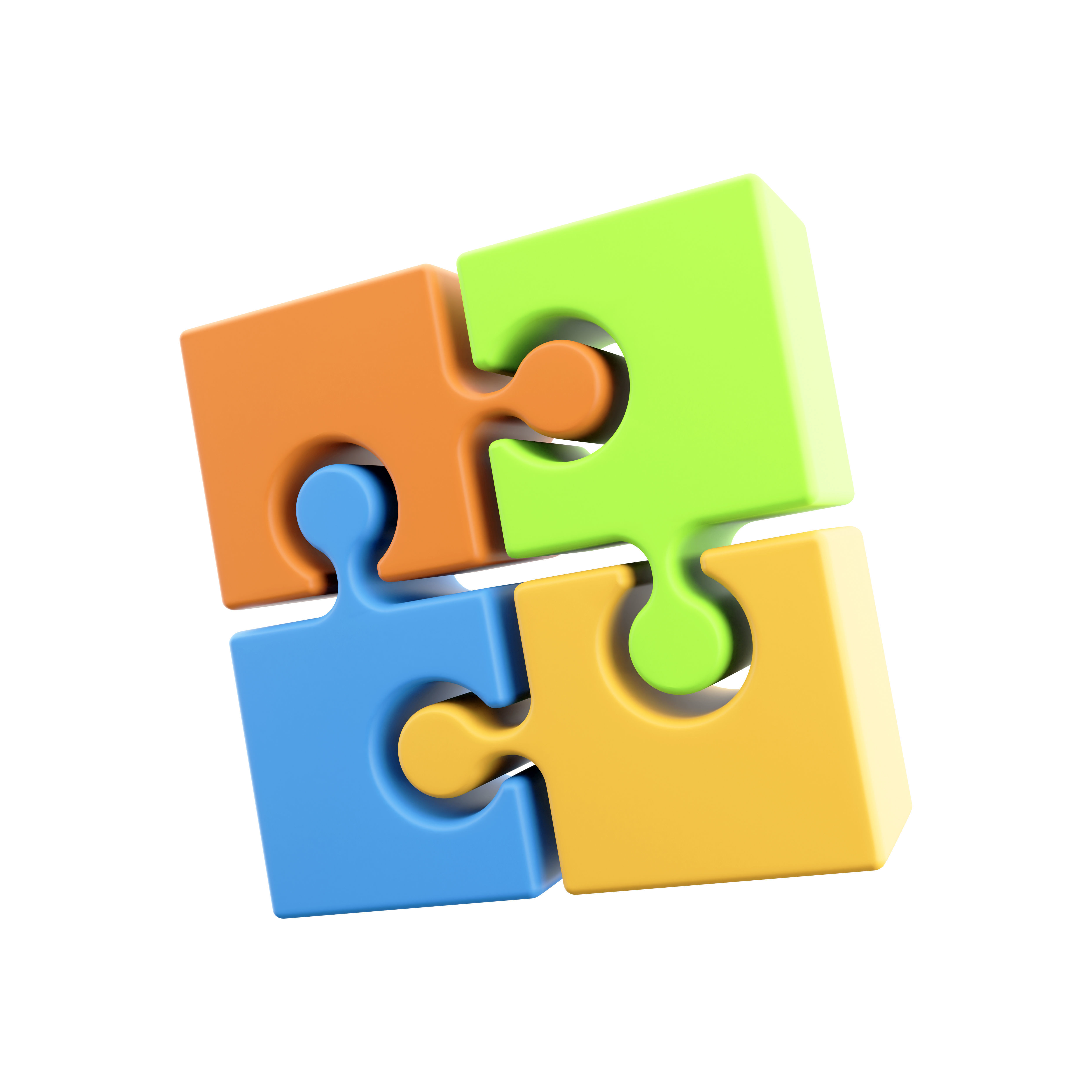 3d Jigsaw cartoon 3D model_2