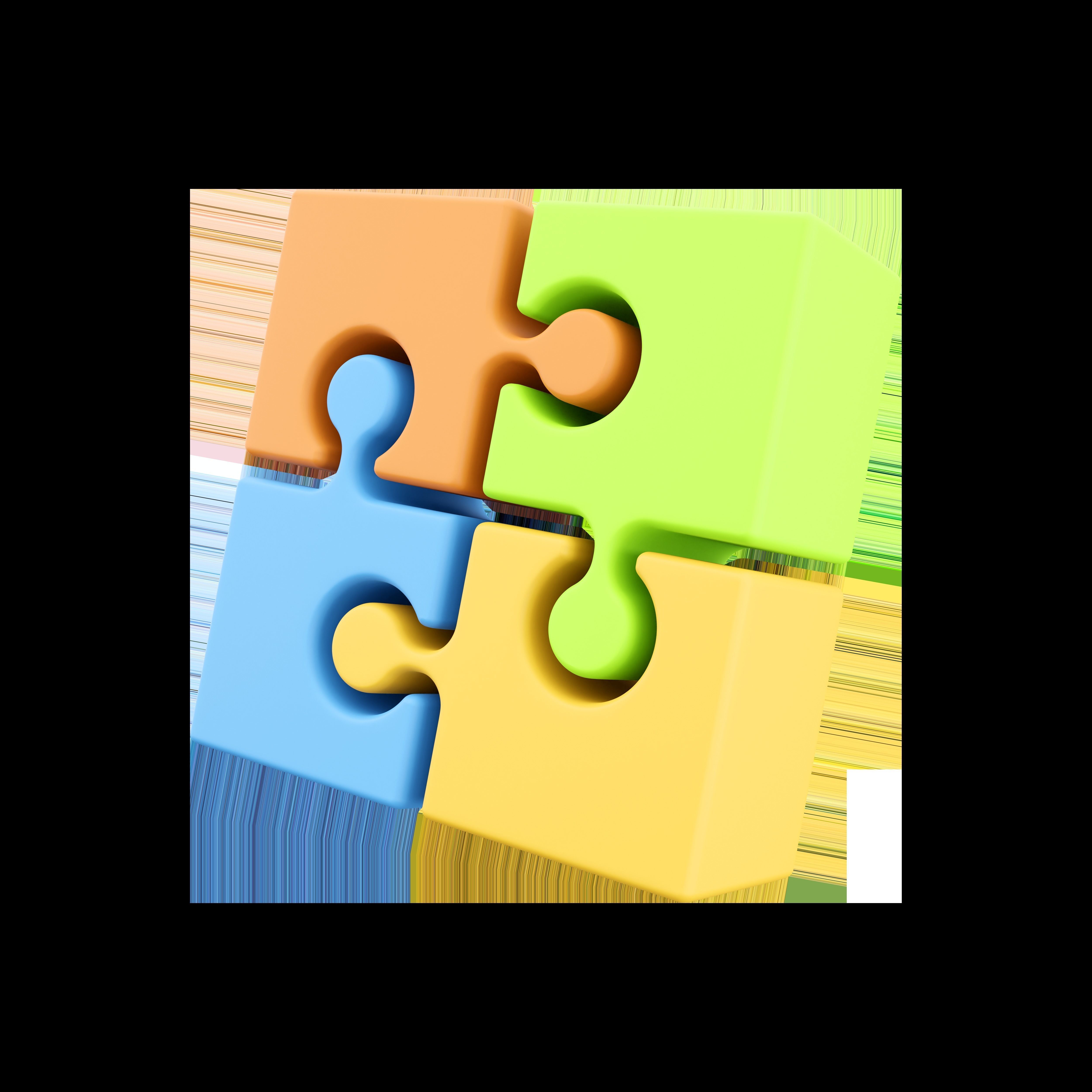 3d Jigsaw cartoon 3D model_5