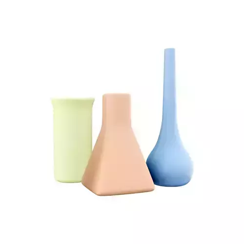 3d science flask cartoon 3D model